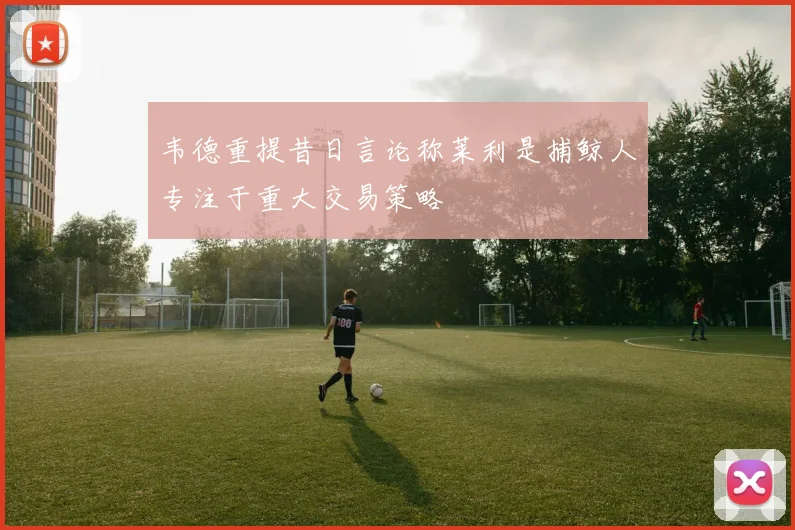 韦德重提昔日言论称莱利是捕鲸人专注于重大交易策略